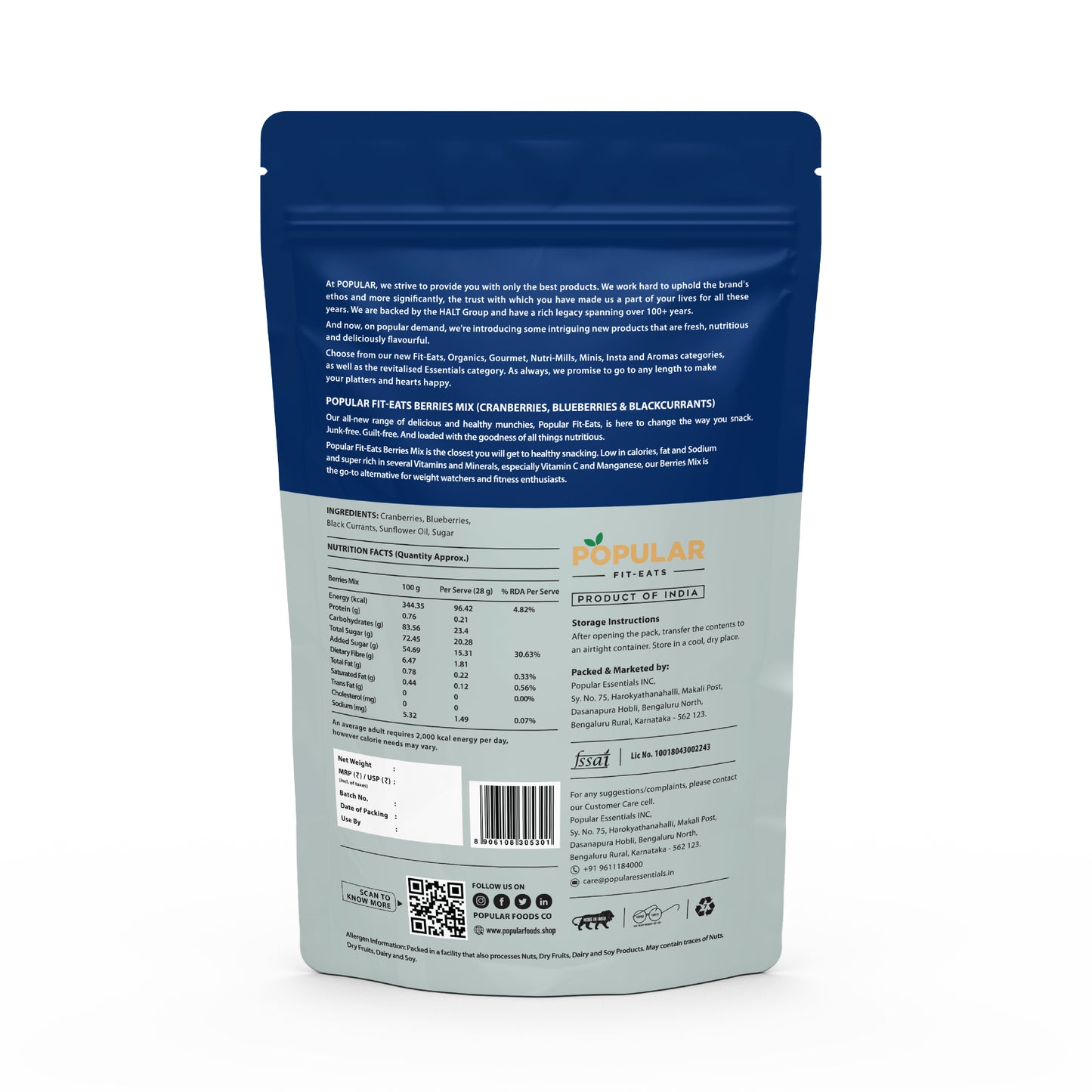 Fit Eats Berries Mix ( Cranberry, Blueberry & Blackcurrant)