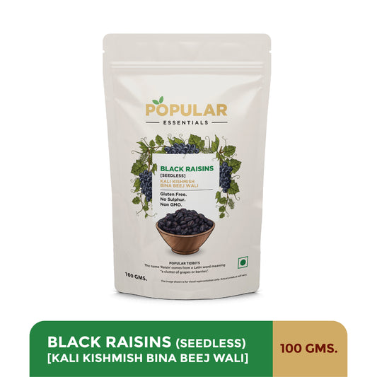 Essentials Afghani Black Seedless Raisins (Kishmish)