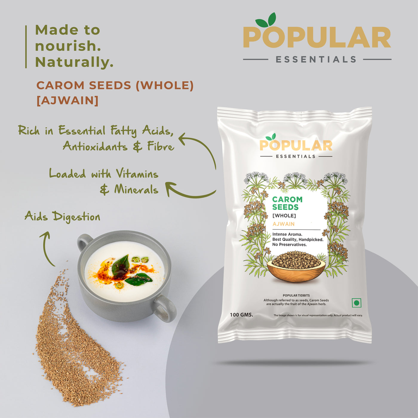 Essentials Ajwain Seeds (Carom Seeds)