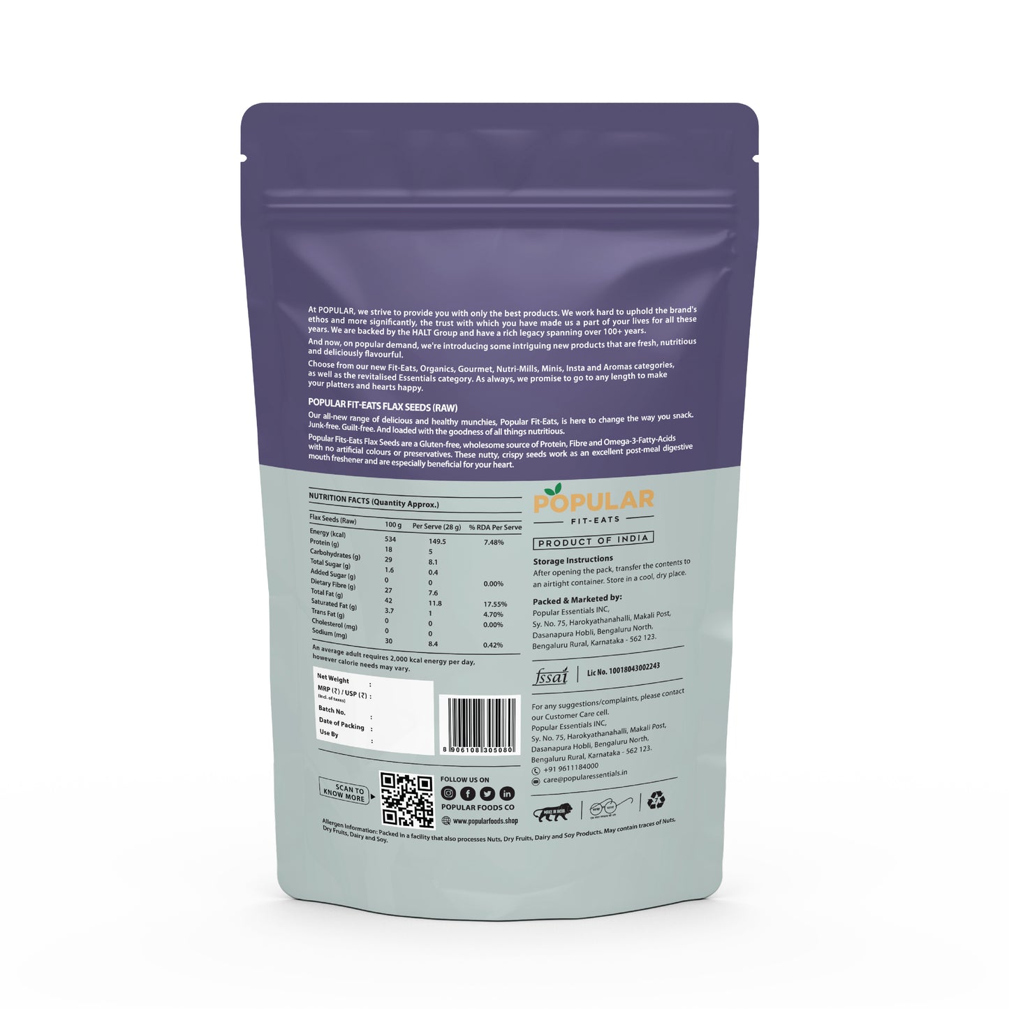 Fit Eats Raw Flax Seeds