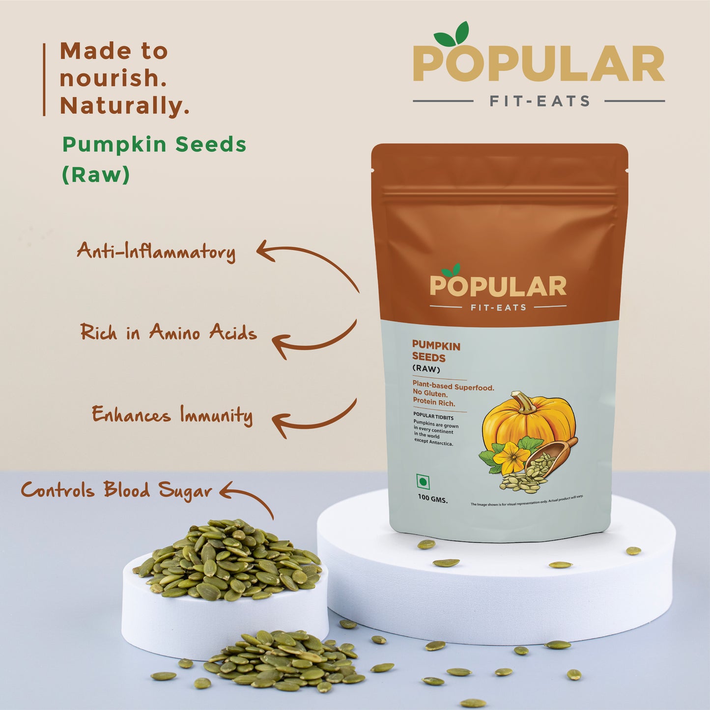 Fit Eats Roasted Pumpkin Seeds (Raw)