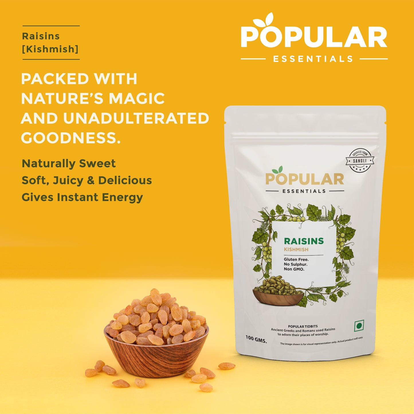 Essentials Dried Grapes  (Kishmish)