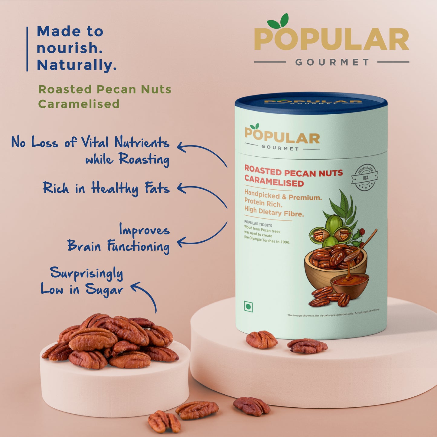 Exotic Roasted & Caramelised Pecan Nuts