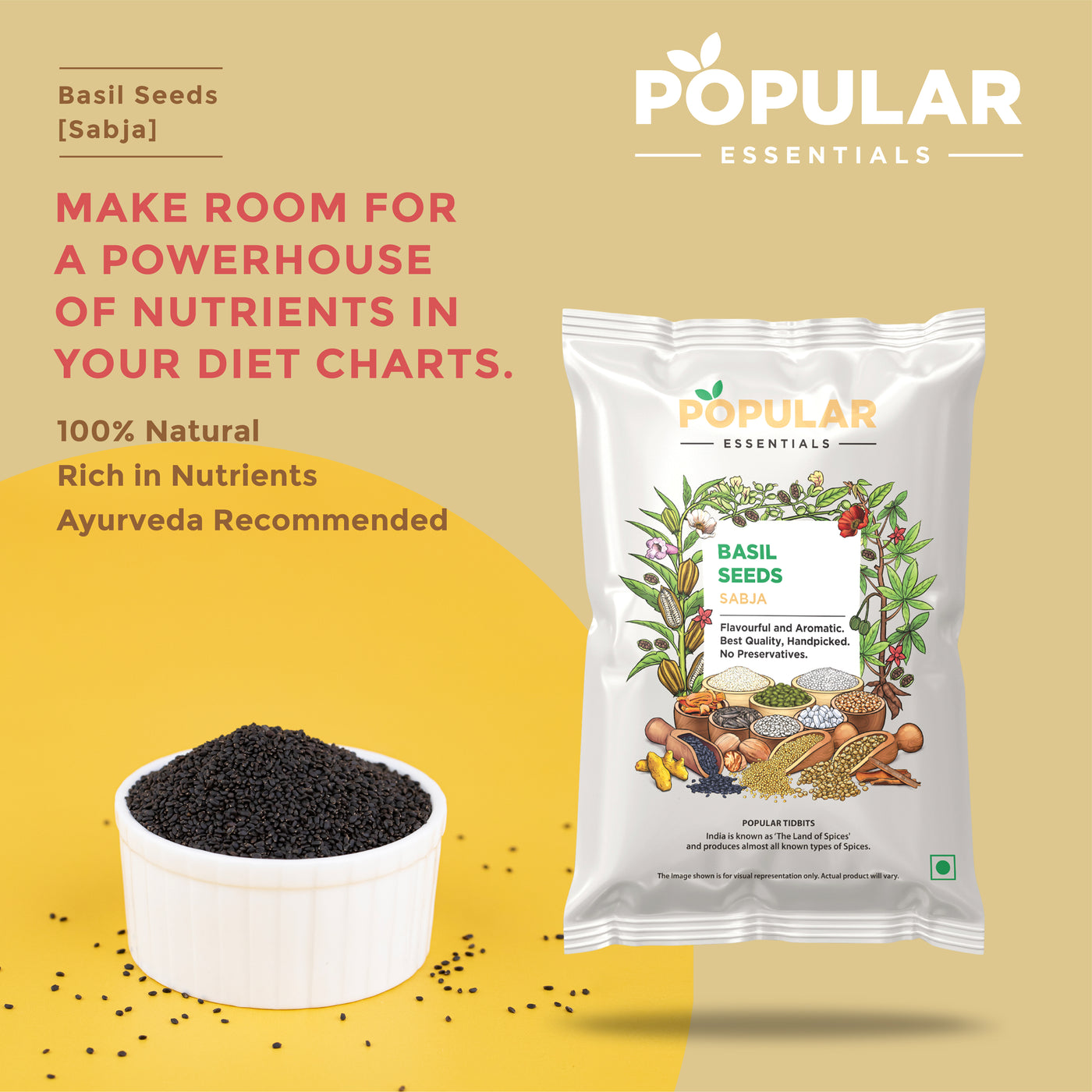 Essentials Sabja Seeds (Basil)