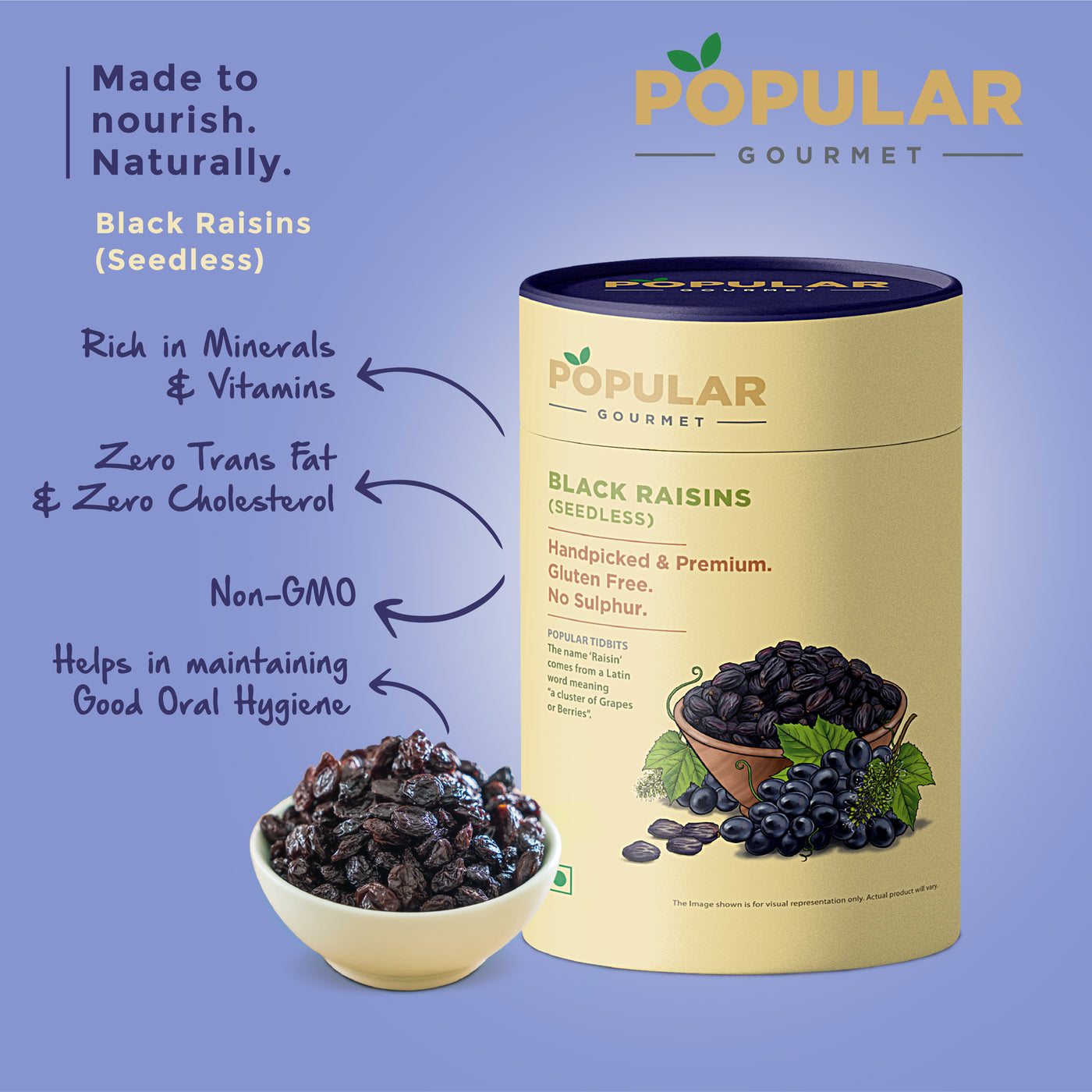 Exotic Seedless Afghani Black Raisins (Kishmish)