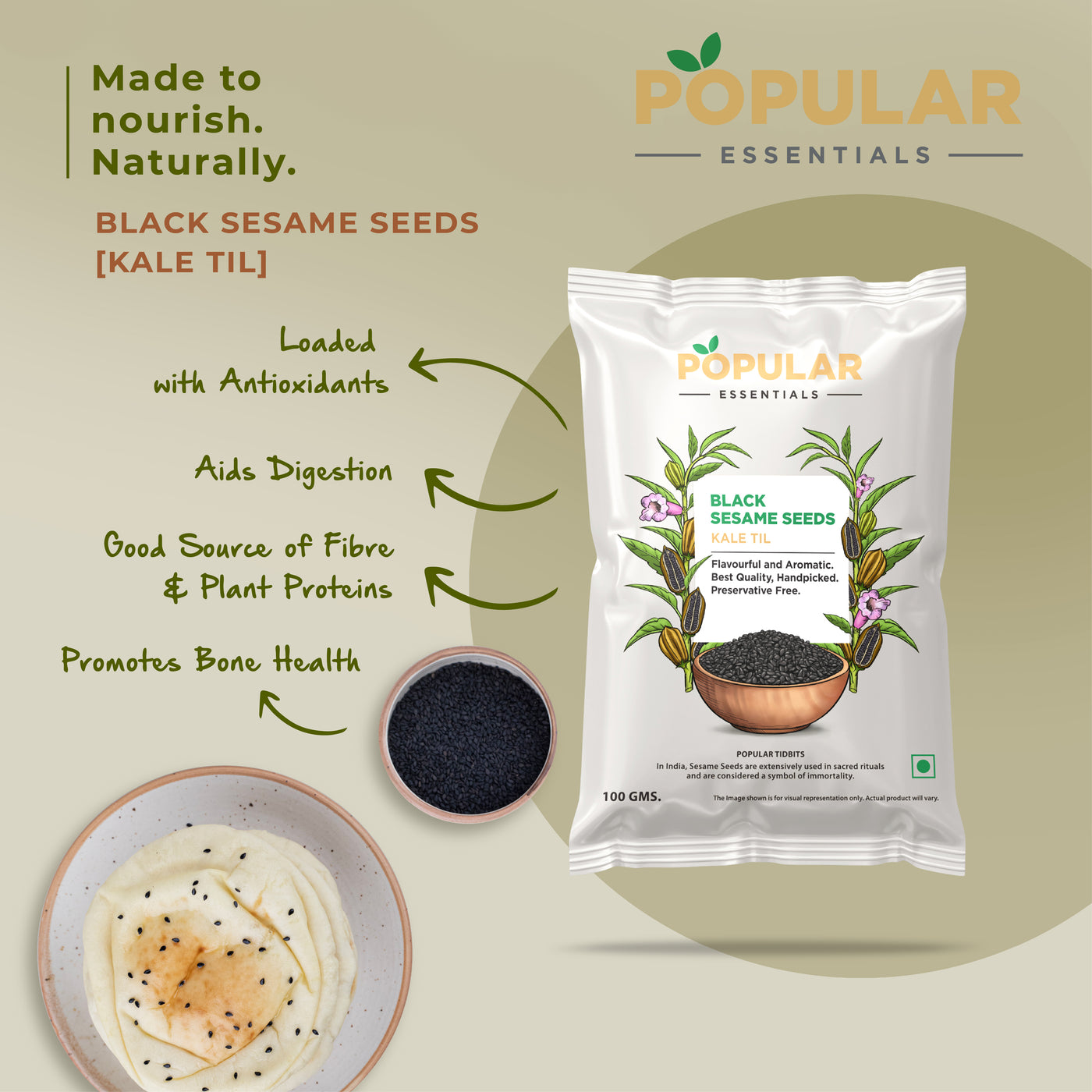 Essentials Black Til (Sesame Seeds)