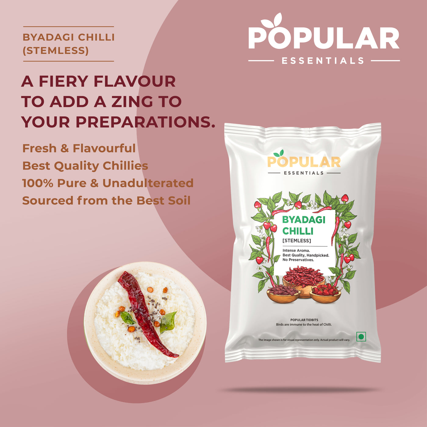 Essentials Byadagi Chilli (Pouch)