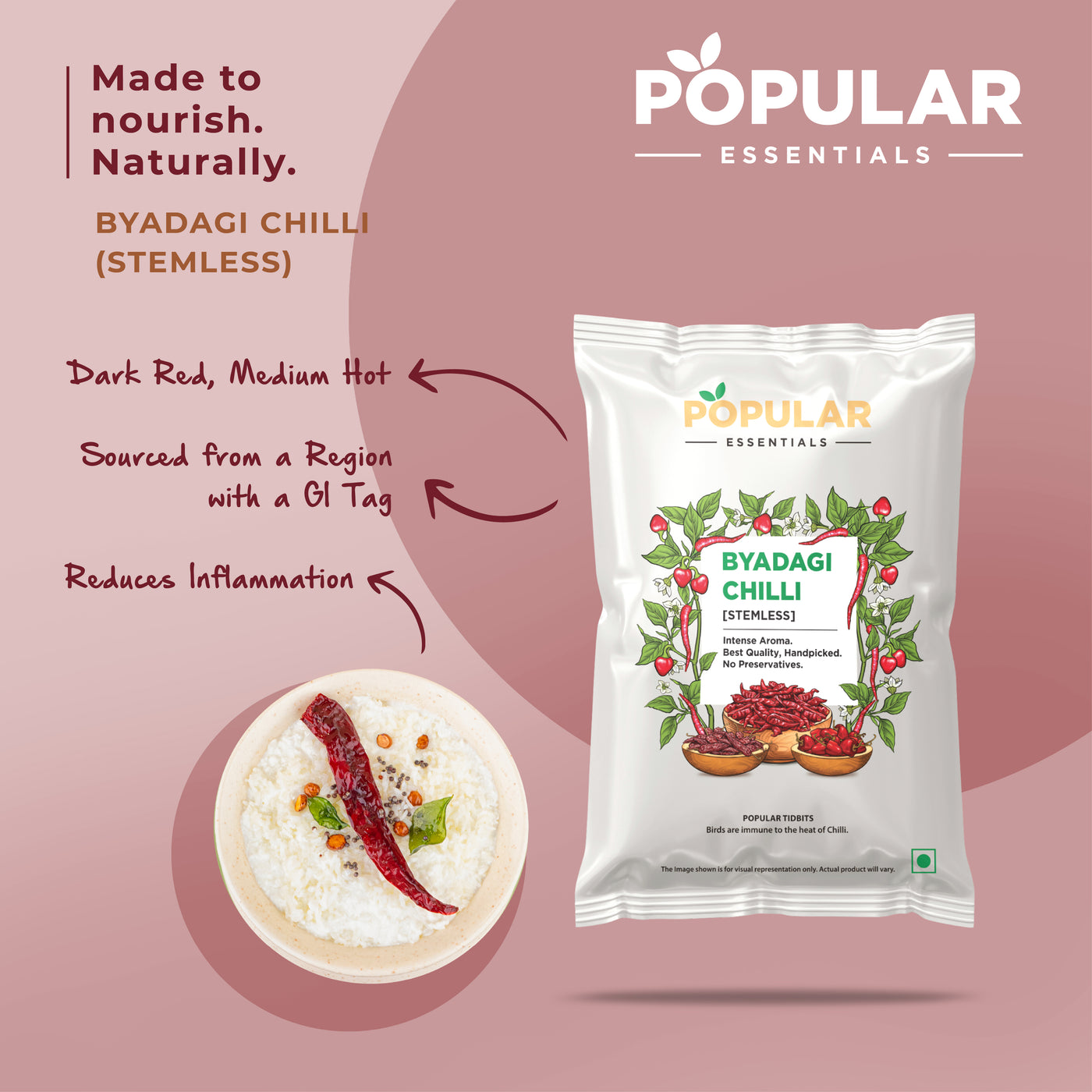 Essentials Byadagi Chilli (Pouch)