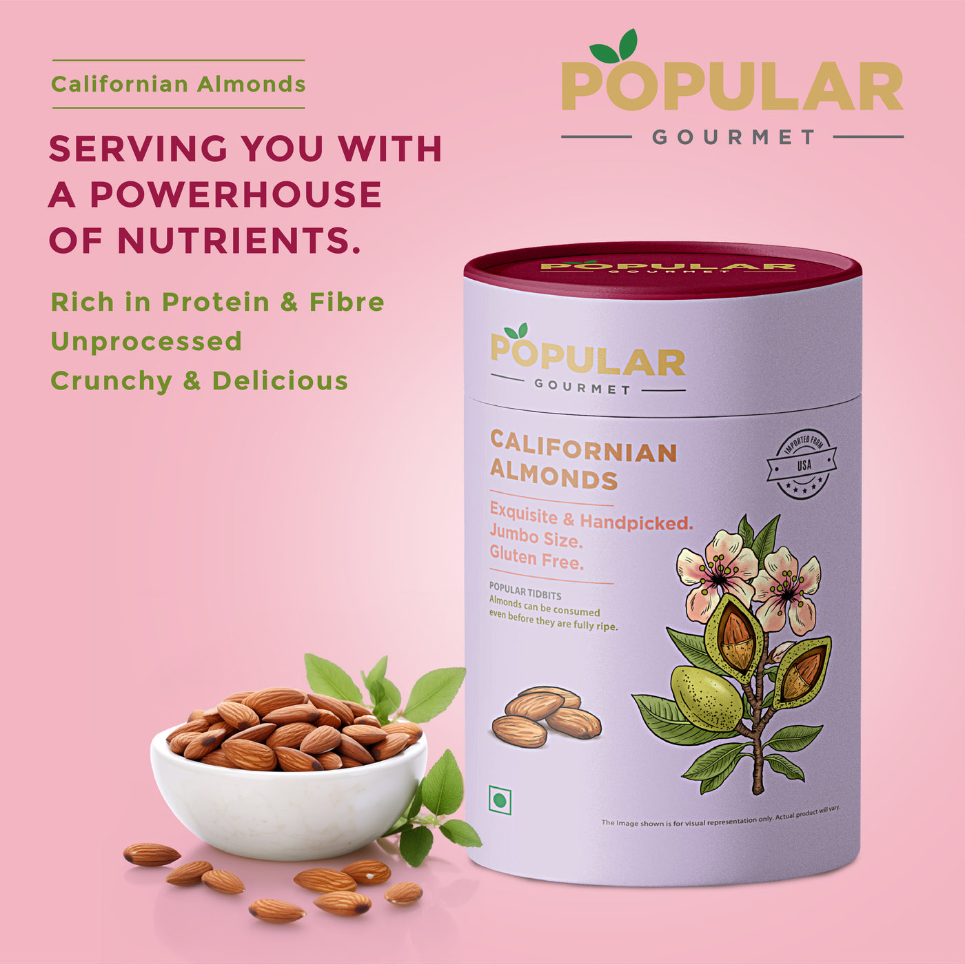 Exotic Extra Bold Californian Almonds (Badam)