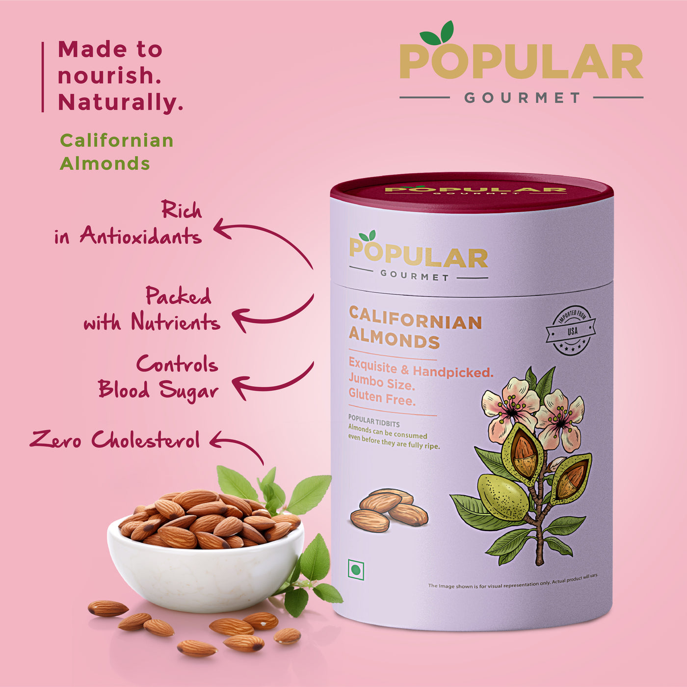 Exotic Extra Bold Californian Almonds (Badam)