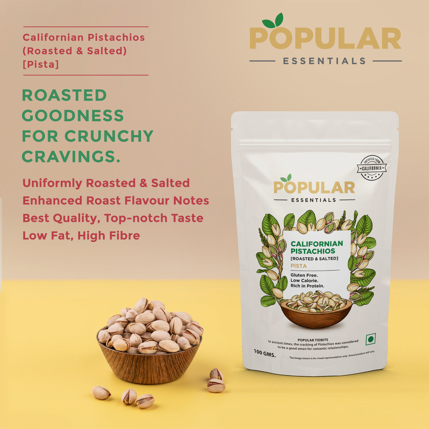 Essentials Californian Pistachio Roasted & Salted