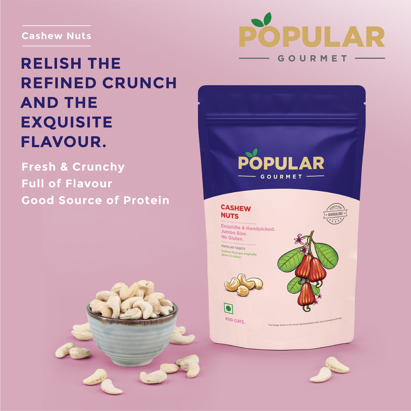 Exotic Raw Jumbo Cashew Nuts (Kaju)