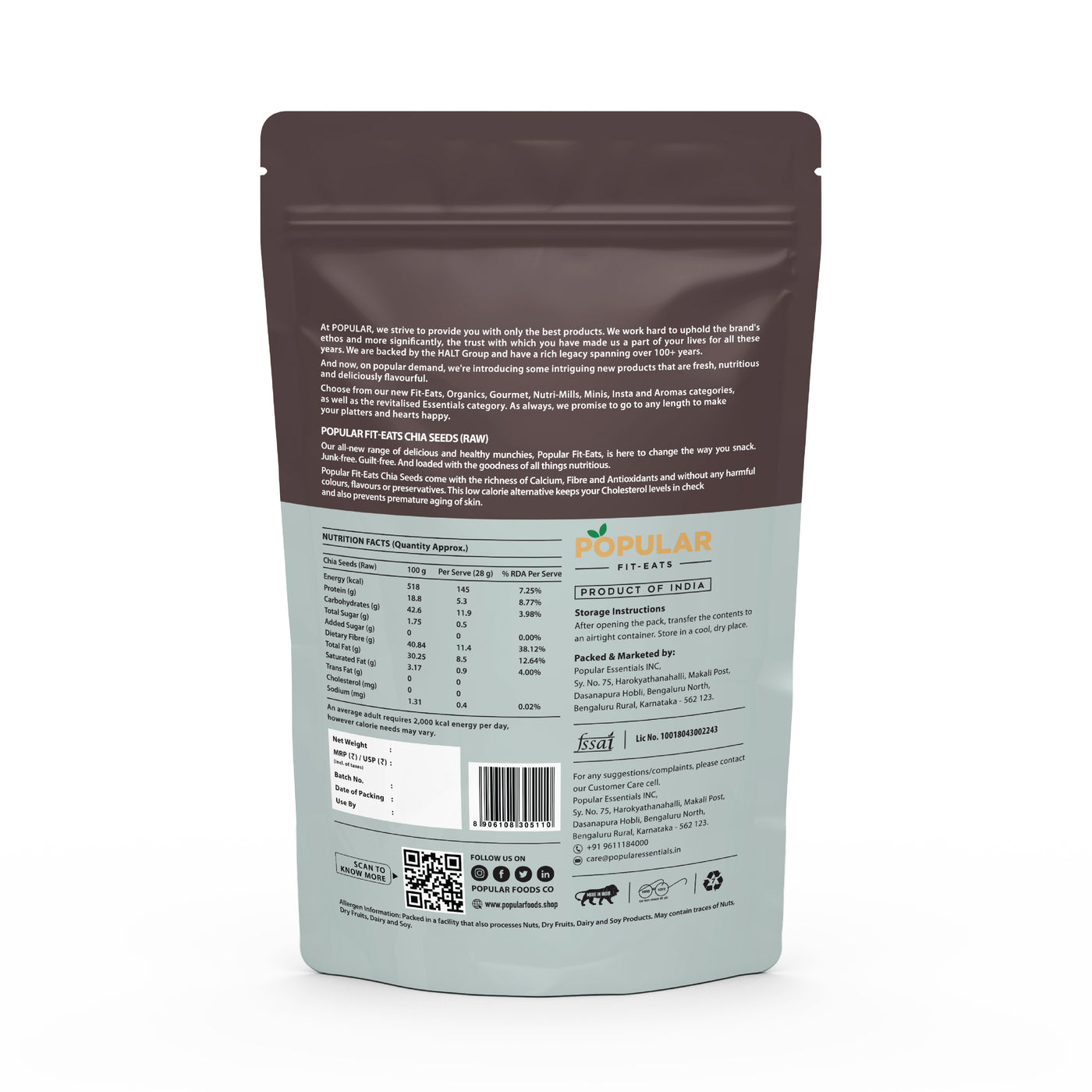 Fit Eats Chai Seeds (Raw)