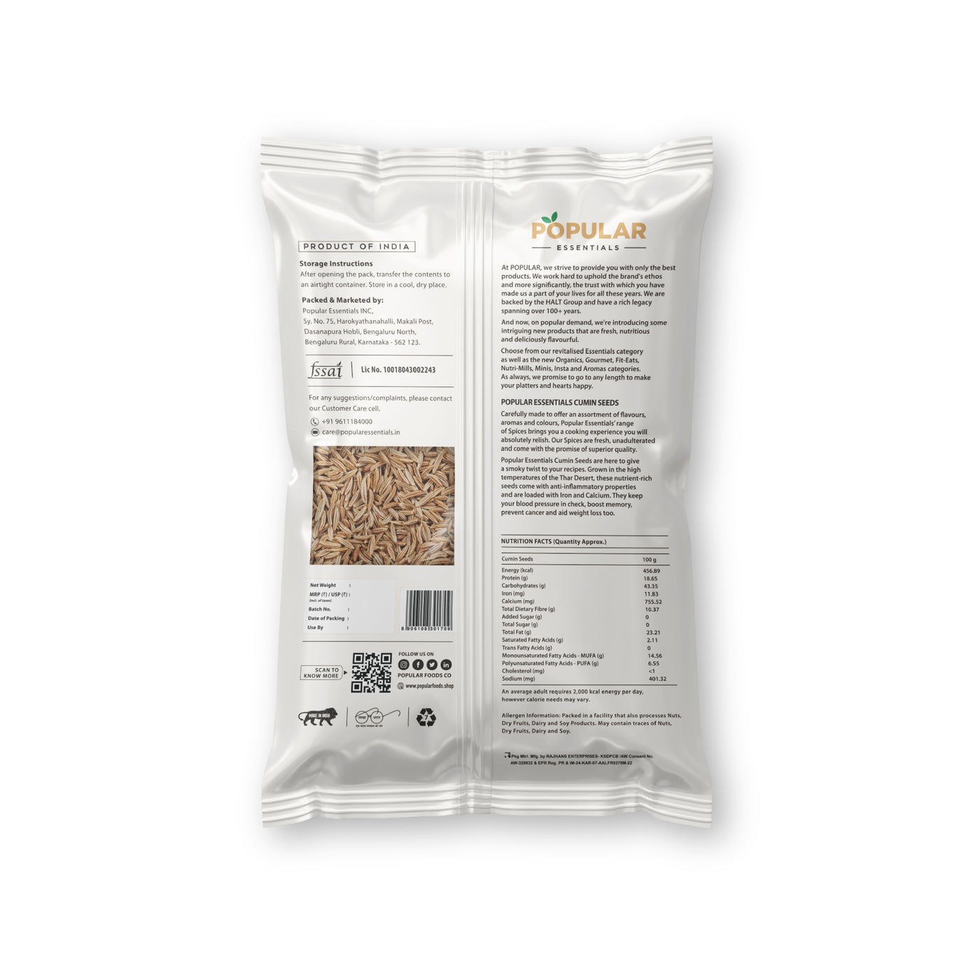 Essentials Cumin Seeds (Jeera)