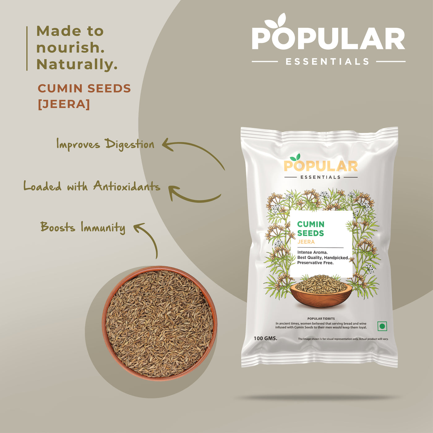 Essentials Cumin Seeds (Jeera)