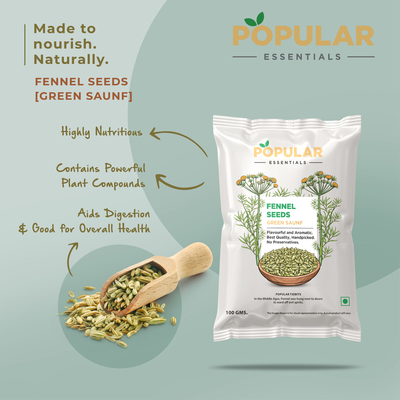 Essentials Fennel Seeds (Saunf)