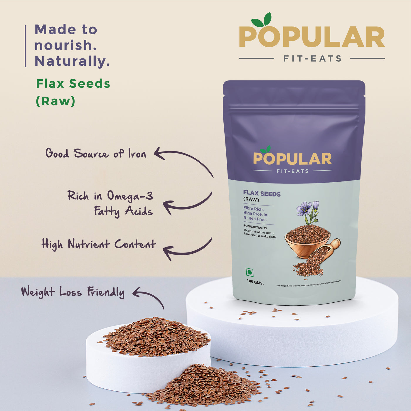 Fit Eats Raw Flax Seeds