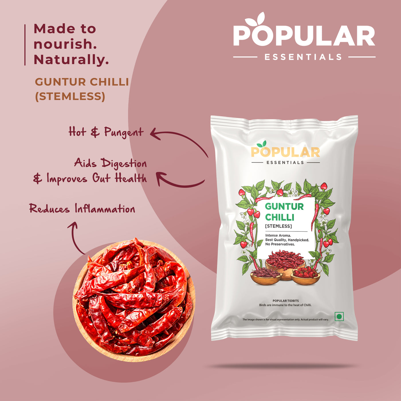 Essentials Guntur Chilli (Steamless)