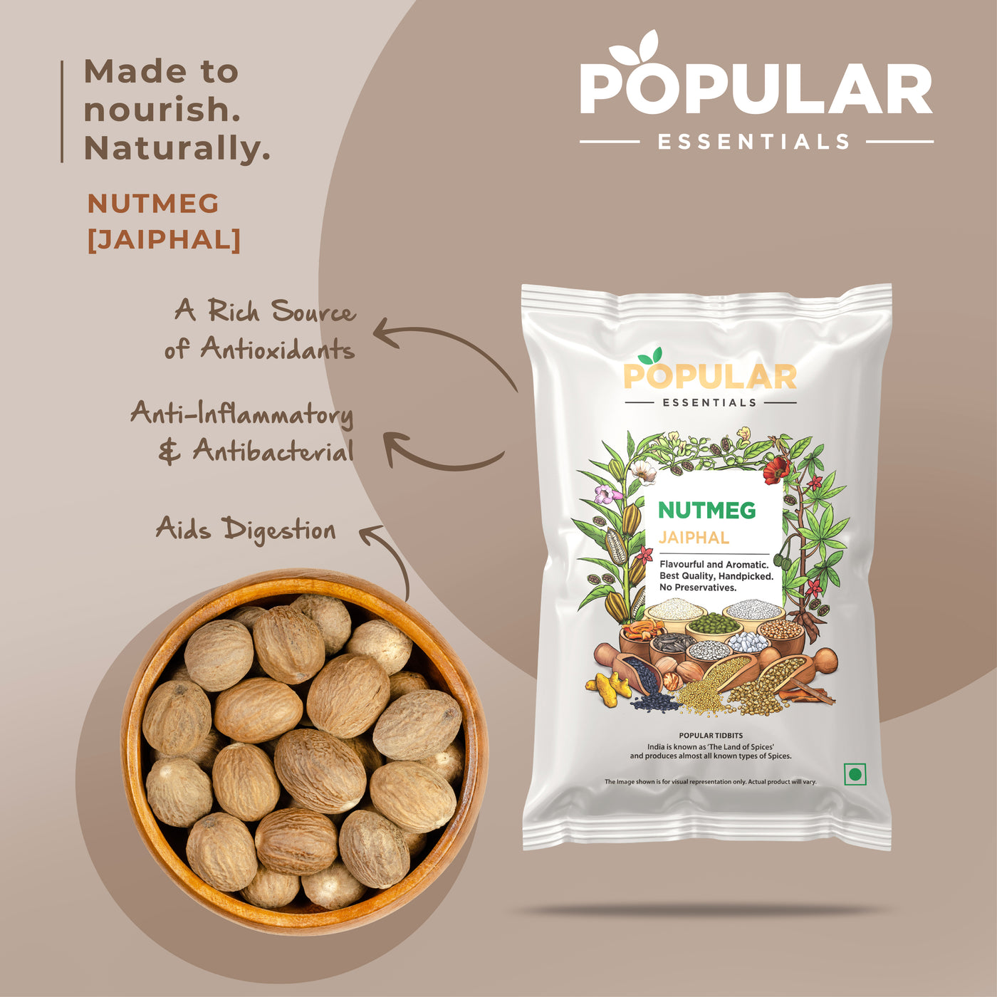 Essentials Nutmeg (Jayaphal)