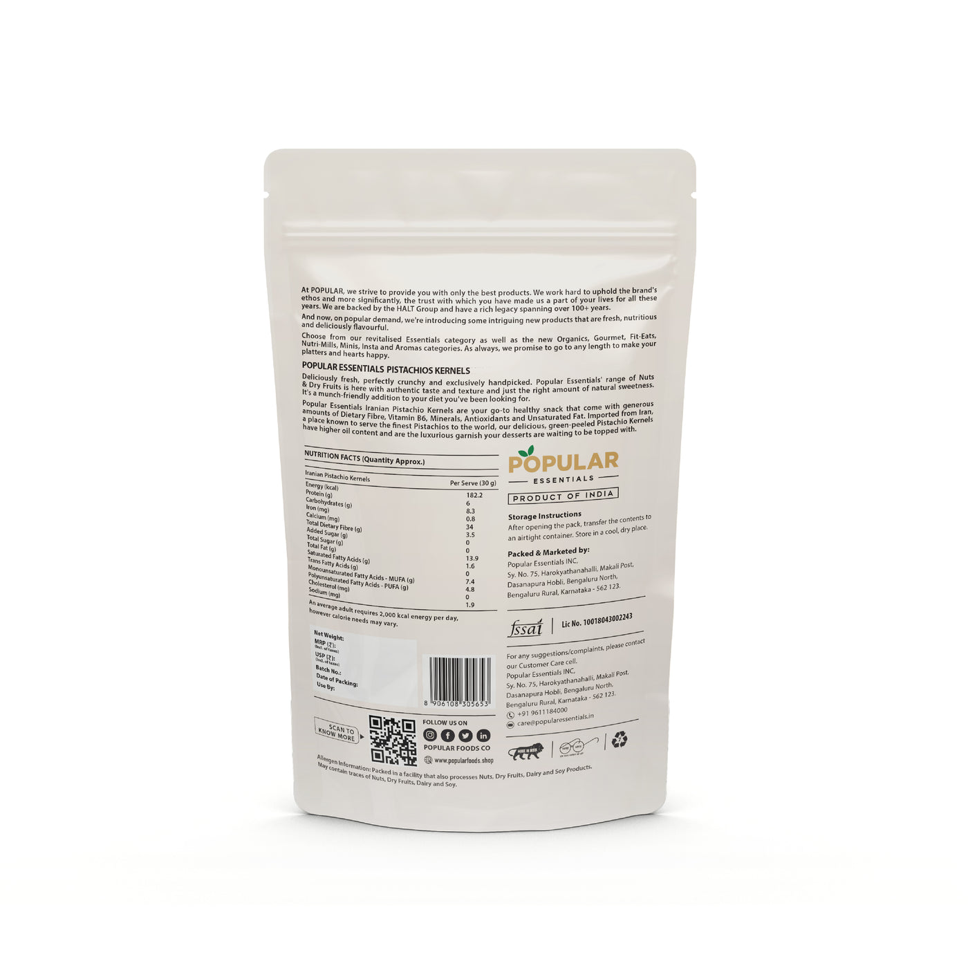 Essentials Iranian Pistachio Kernels