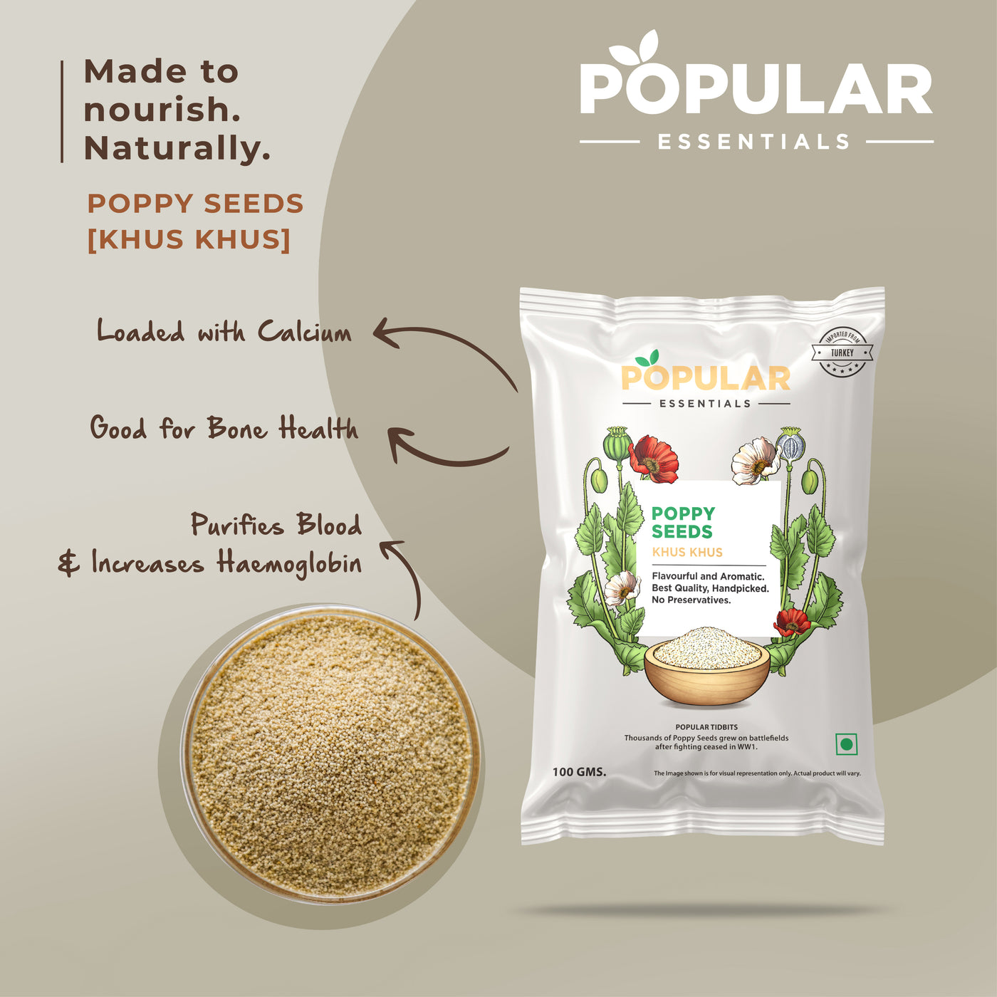 Essentials Poppy Seeds (Khus Khus)
