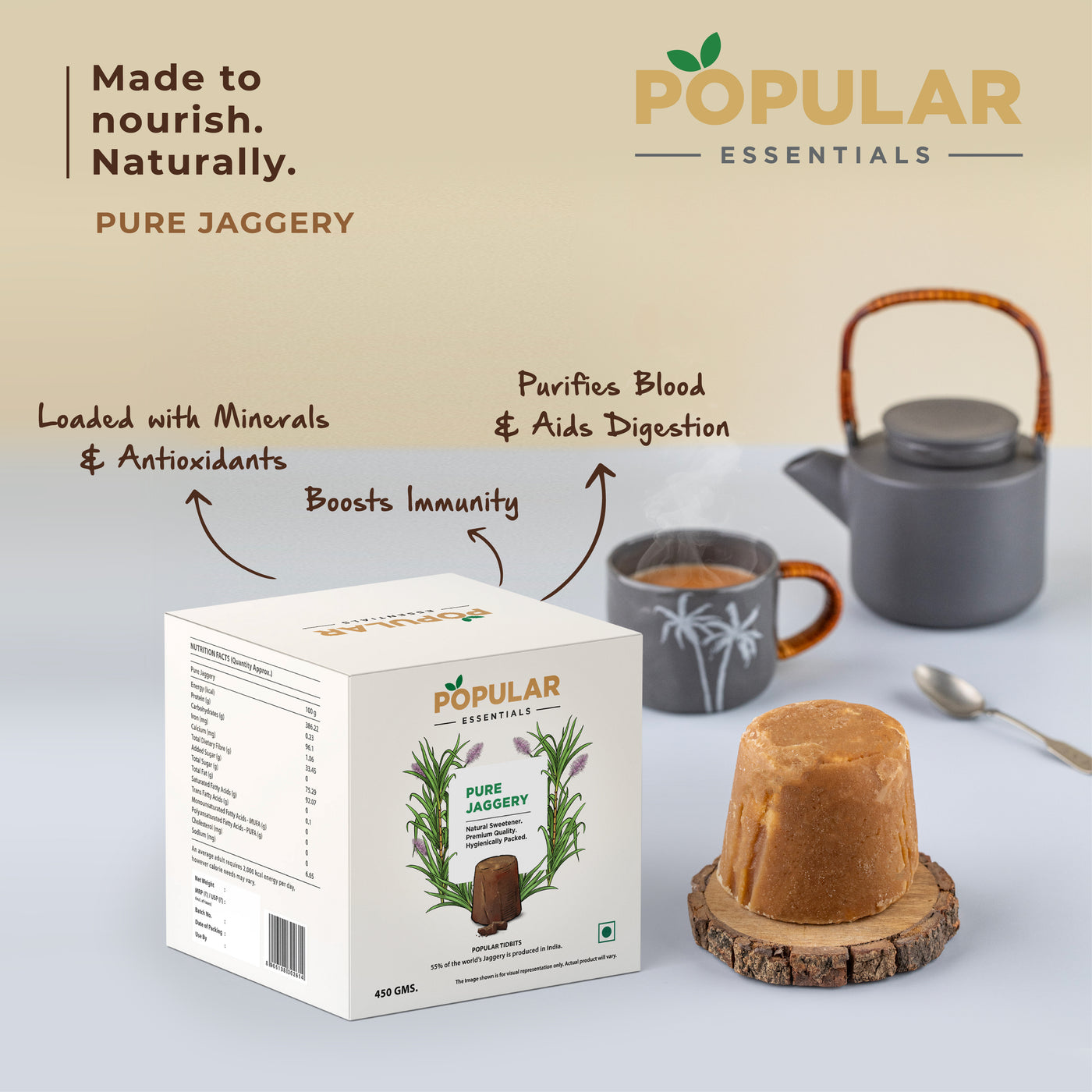 Essentials Pure Jaggery Bucket