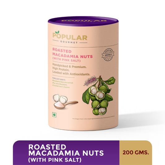 Exotic Roasted Macadamia Nuts With Pink Salt