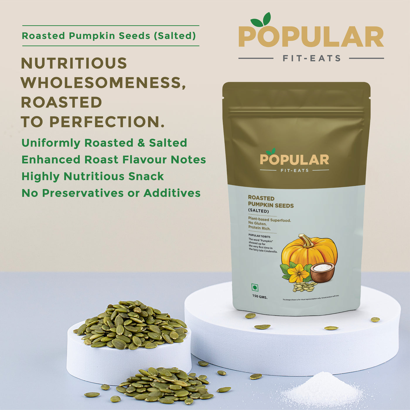 Fit Eats Roasted Pumpkin Seeds (Salted)