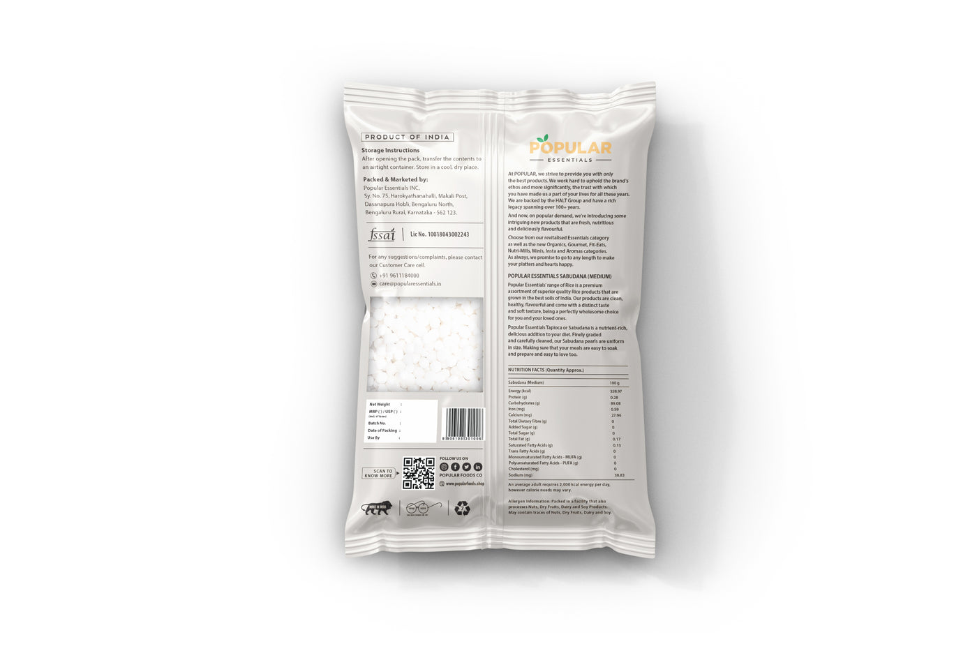 Essentials Sabudana (Sago)