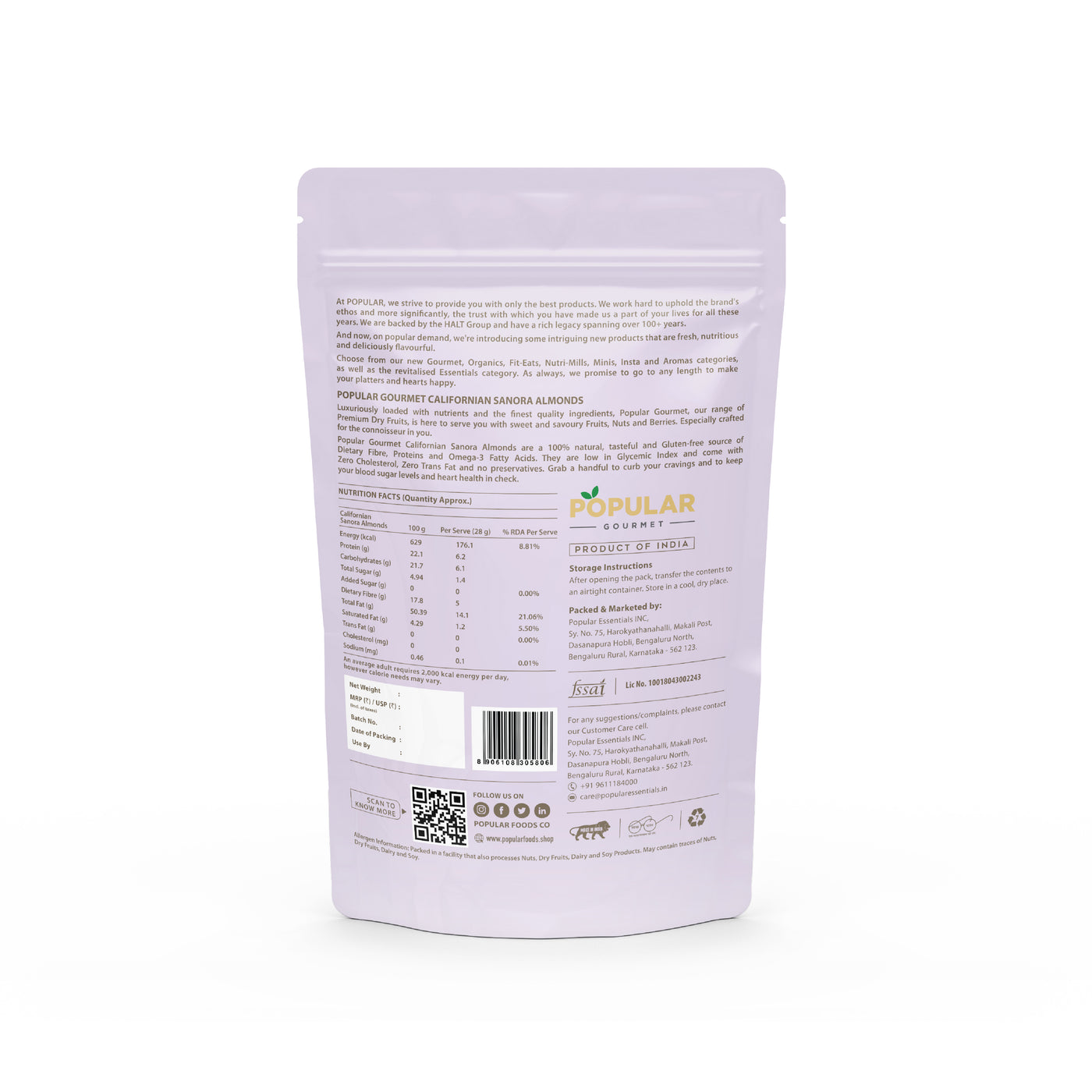 Exotic Californian Senora Almond (Badam)