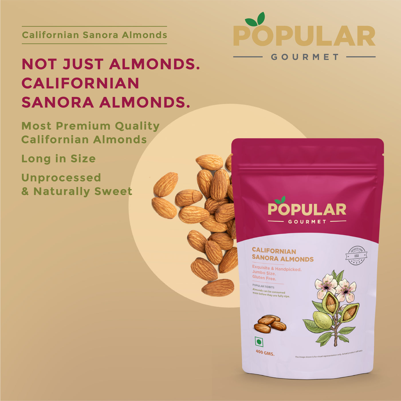 Exotic Californian Senora Almond (Badam)