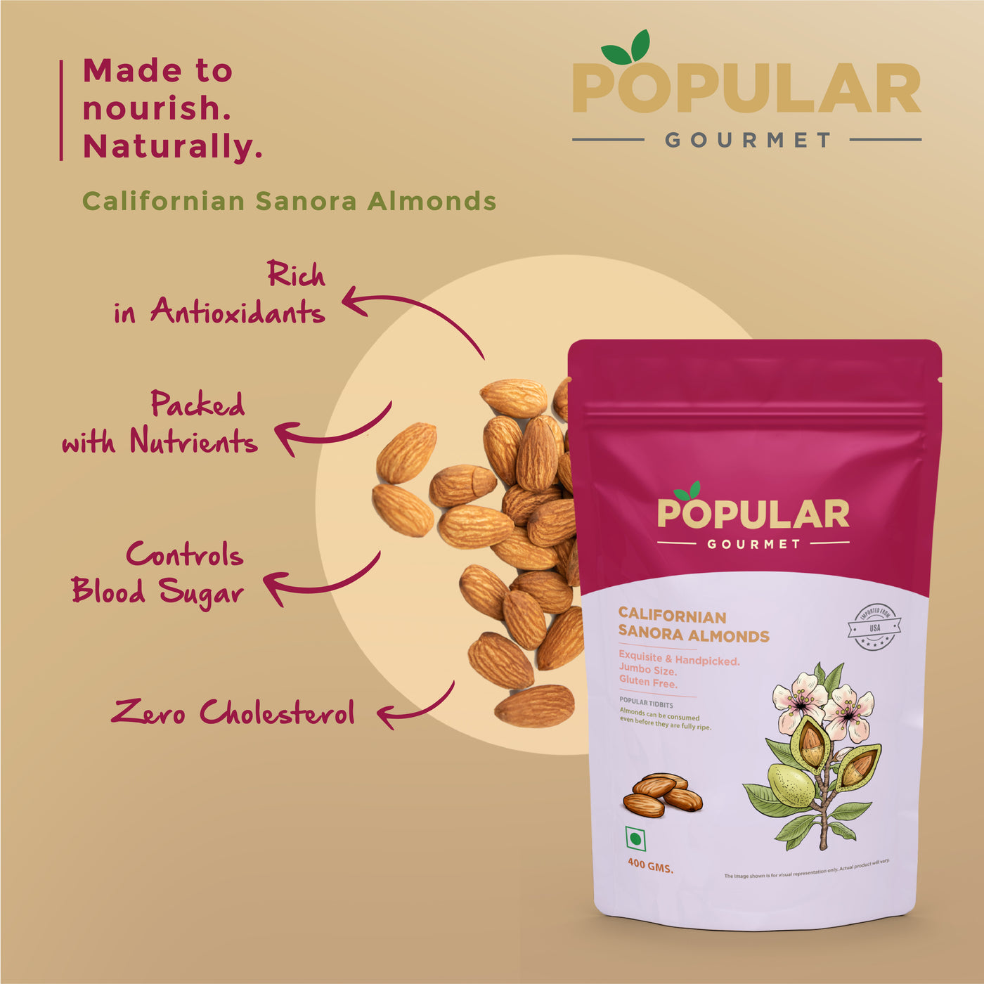 Exotic Californian Senora Almond (Badam)