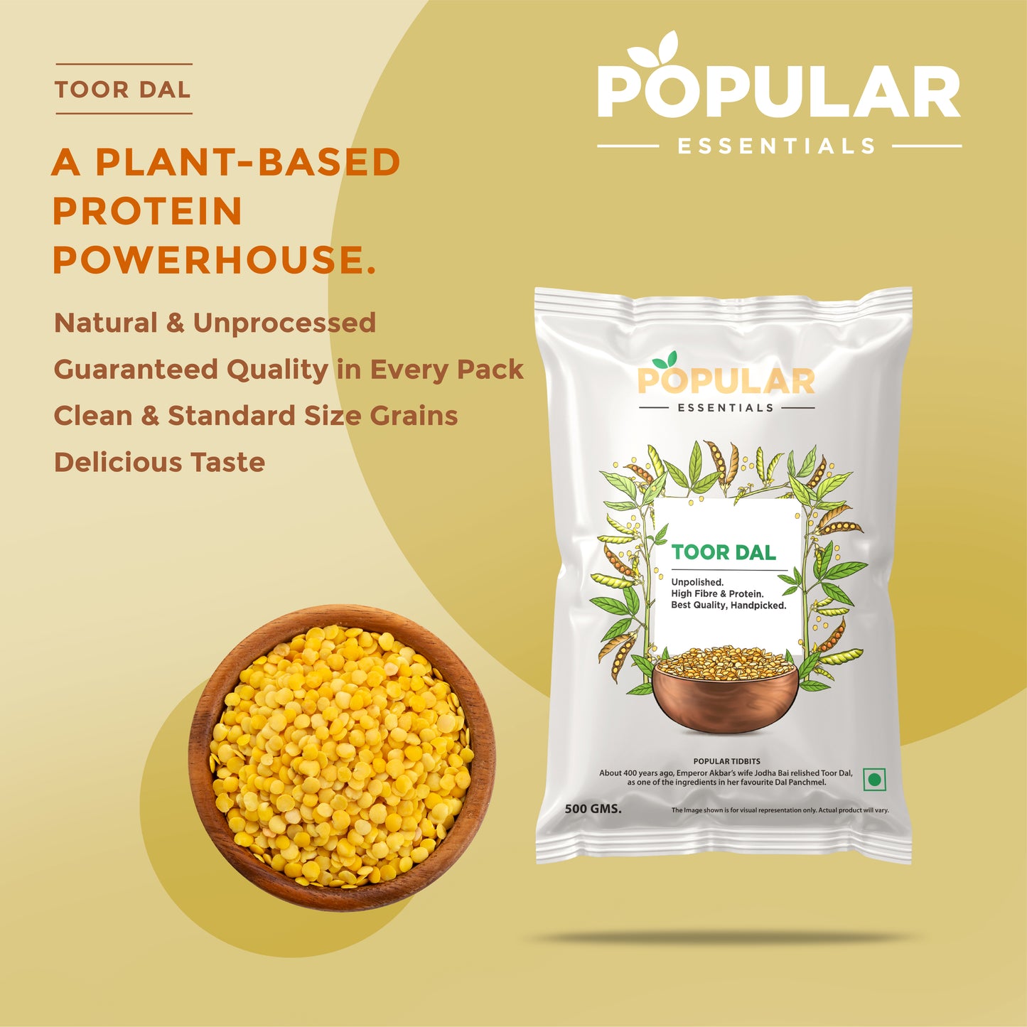 Essentials Premium Unpolished Toor Dal