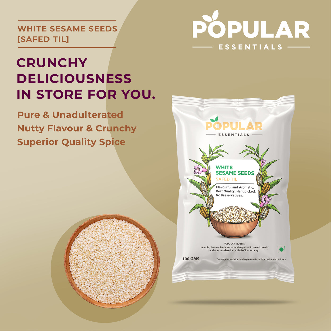 Essentials White Til (Sesame Seeds)