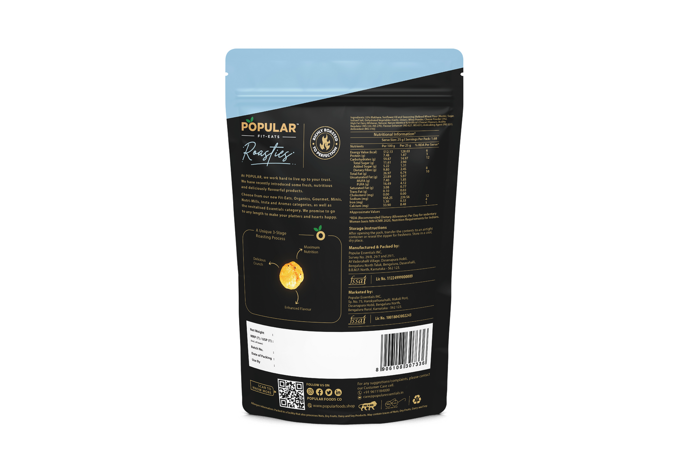 Fit Eats Roasties Cheese Melt Makhana